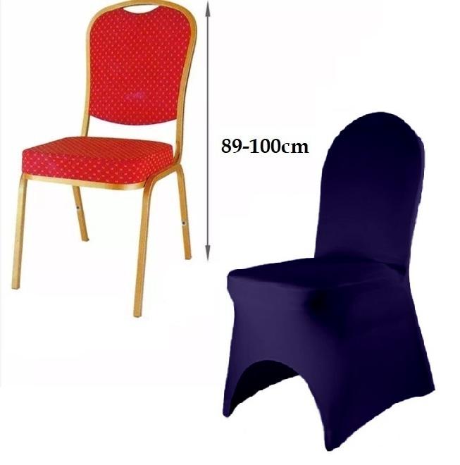 Navy Blue Premium Elastic Chair Cover