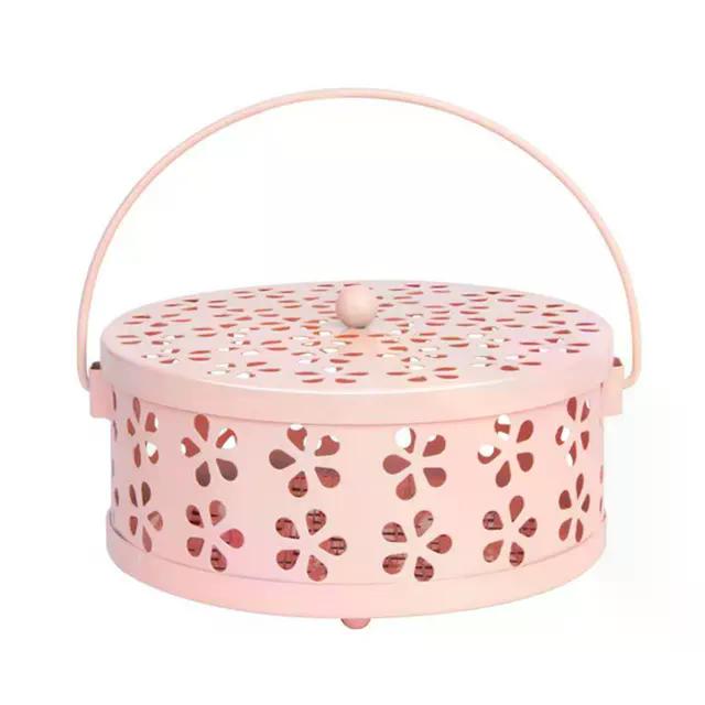 

D5 Metal Round Rack Plate Heat Resistant Anti Deformed Mosquito Coil Holder Safe Rack Plate Frame Spiral Incense Repellent Home