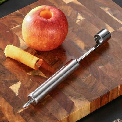 Acero Inoxidable Descorazonador de Frutas Plata Descorazonador de Peras Herramienta para Verduras Extractor de Corazones Cocina