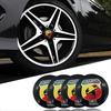 4Pcs Aluminum alloy Car Wheel Center Sticker For FIAT 500 Ducato Panda Grande Punto Tipo Abarth Pulse Strada 600 500L Mobi Doblo