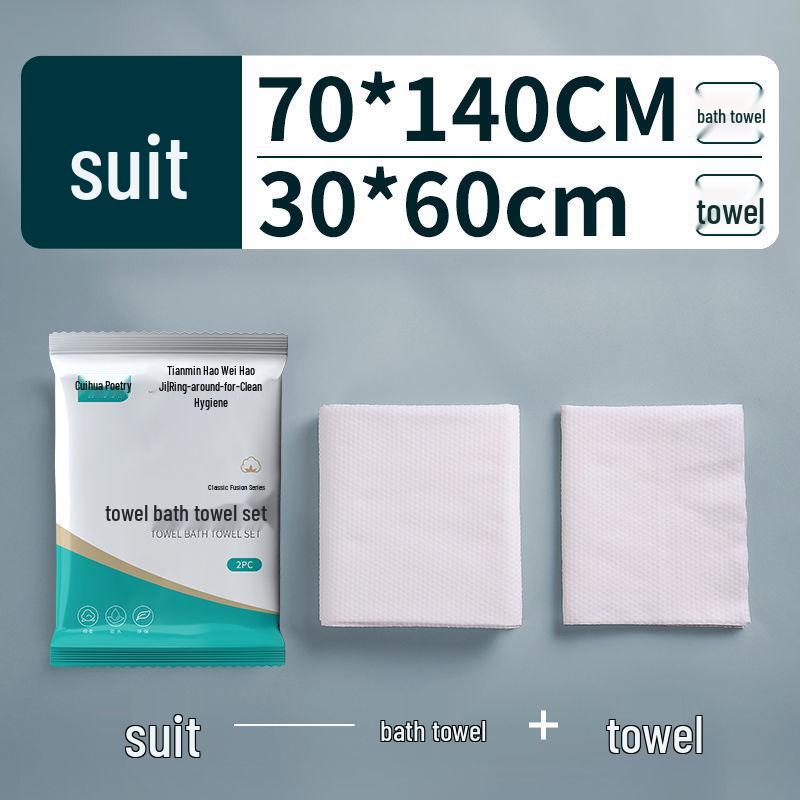 Extra Thick Disposable Bath Towels - 100 Individually Packaged for Adults