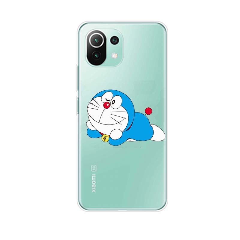 Cute Doraemon Soft Silicone Cover For Xiaomi Mi Note 11 11i 10i 10T 10 9T 9 SE Lite Pro Ultra Phone Case