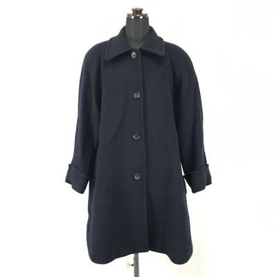 Alpha Cubic 90s? Japan Wool 100% Sten Collar Coat 36 S Navy(USED)
