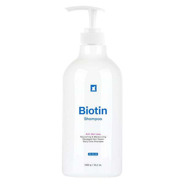 Biotin Hair Loss Shampoo 1000g Scalp Care Nourishing Supplement pH 5.5 Slightly Acidic