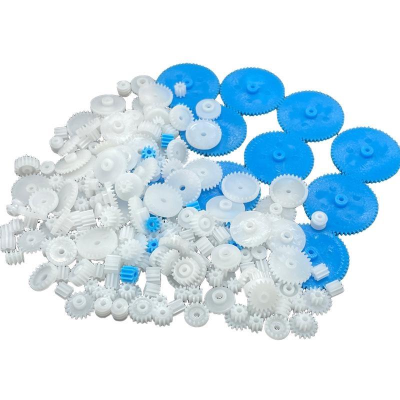 1 Set mit 200 Stück gemischten Kunststoffzahnradbeuteln, DIY handgefertigtes Zubehör