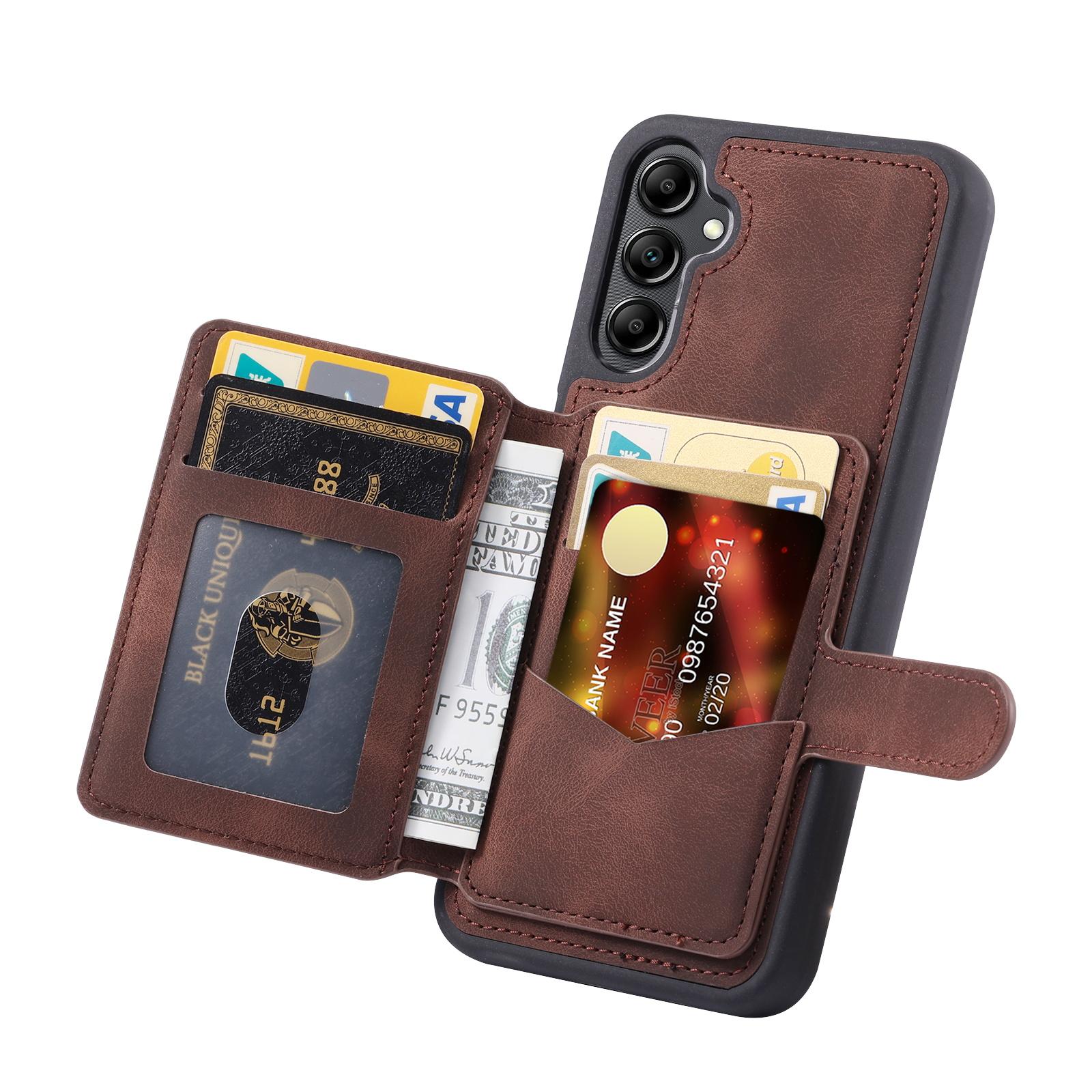 

For Samsung Galaxy A36 5G Case Wallet Card Slot TPU+PU Leather Back Phone Cover Black