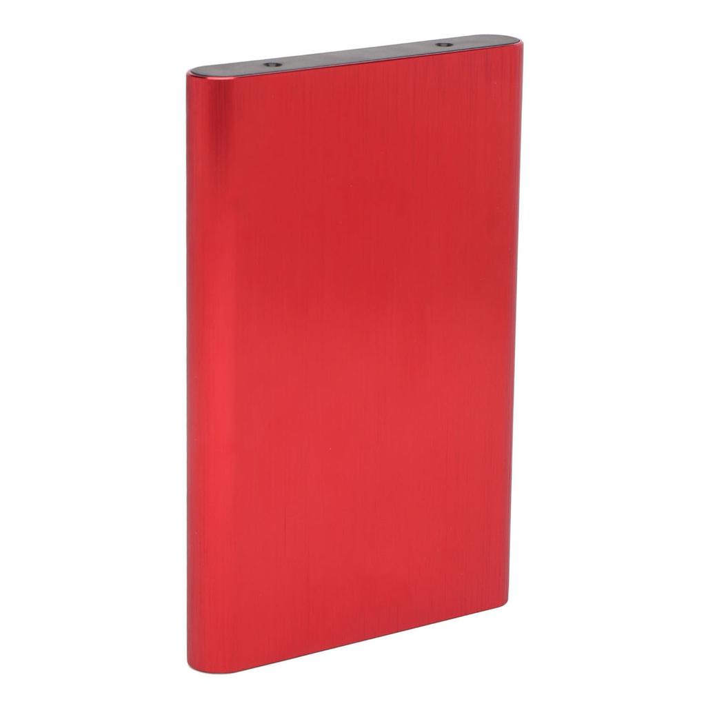 2.5 Inch SATA HDD Enclosure Type C 10Gbps High Speed Portable Hard Drive Case with LED Indicator Red  (Not Inclube Hard