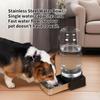 Gravity Pet Feeder Siphon Stainless Steel Large Capacity Drinking Fountain Transparent Bucket Drinker for Large Dogs