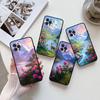 Elegant Peony Flower Phone Case For iPhone 16 15 14 13 12 Mini 11 Pro XS Max X XR SE 6 7 8 Plus Soft Silicone Cover