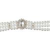 Triple Layer Crystal Glass Korean Style Choker Clavicle Chain Women Necklace Jewelry Accessories