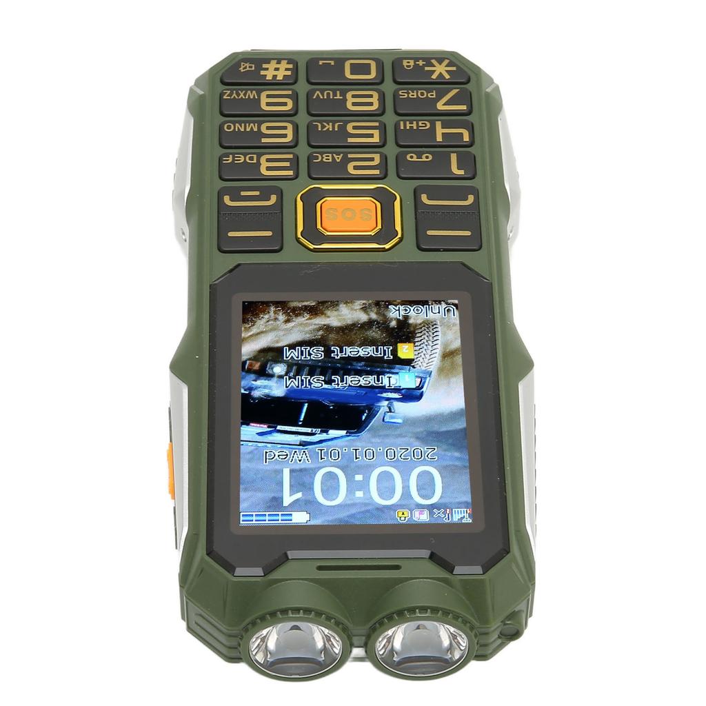 Telefon 2G Odblokowany Wielofunkcyjny Telefon Komórkowy Dual SIM Duży Przycisk Bateria 16800mAh Telefon Retro dla