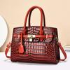 Borsa a tracolla premium di nicchia con motivo coccodrillo, versatile, nuova, portatile, da donna