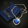Elegant heart shaped synthetic zirconia pendant necklace sparkling jewelry accessories for parties banquets suitable giftGood product