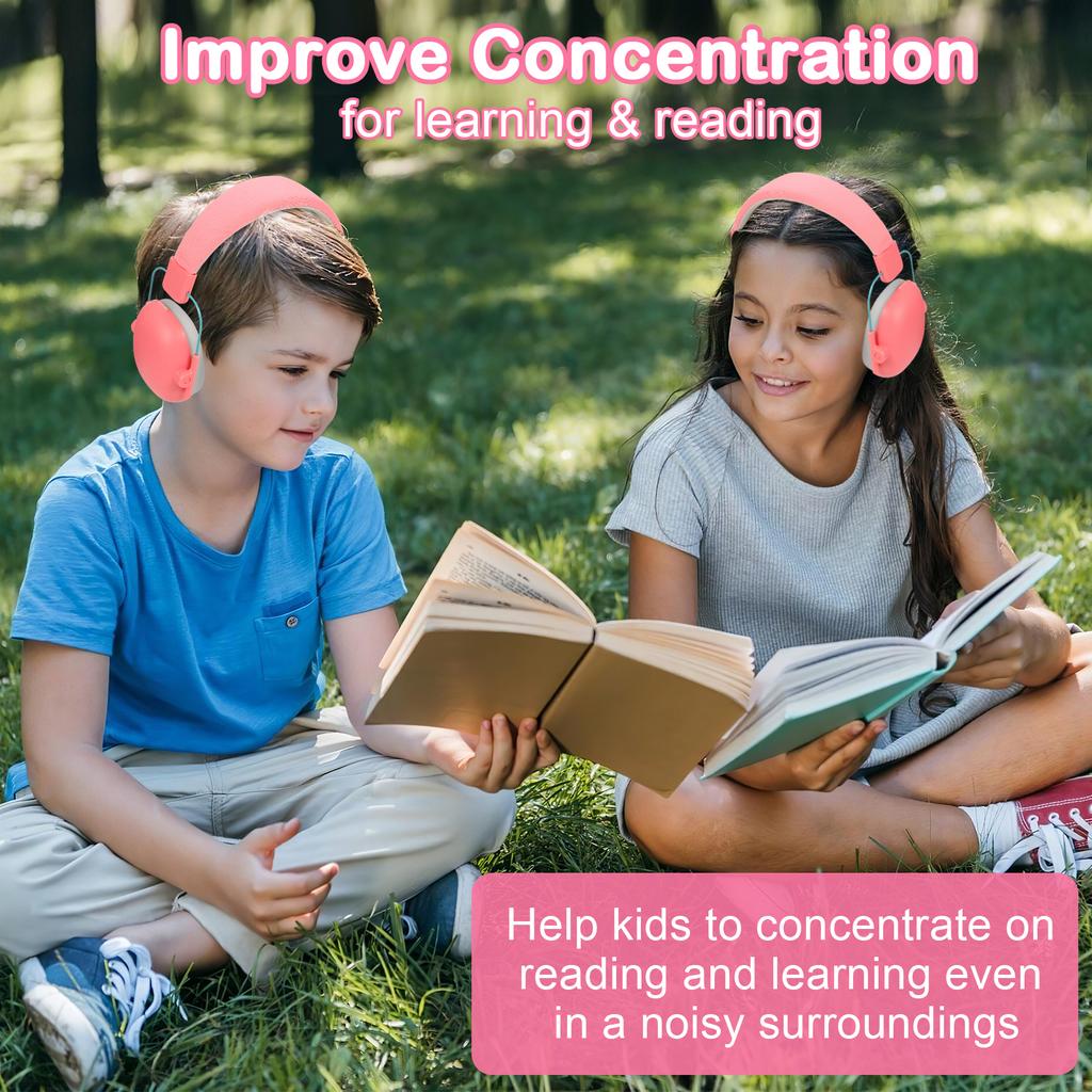 SNR 29dB Foldable Hearing Protection Earmuffs ABS Material Safe Noise Cancelling for Autism Children and Toddlers