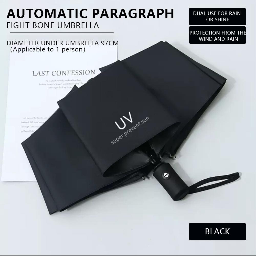 Umbrella Sunscreen Cartoon Sunny Rainy Automatic Folding Student Portable Parasol Shade Accessory Outdoor Gear