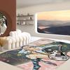 S-Super Sonico Hallway Carpet INS Style Soft Bedroom Floor House Laundry Room Mat Anti-skid Bedside Area Rugs