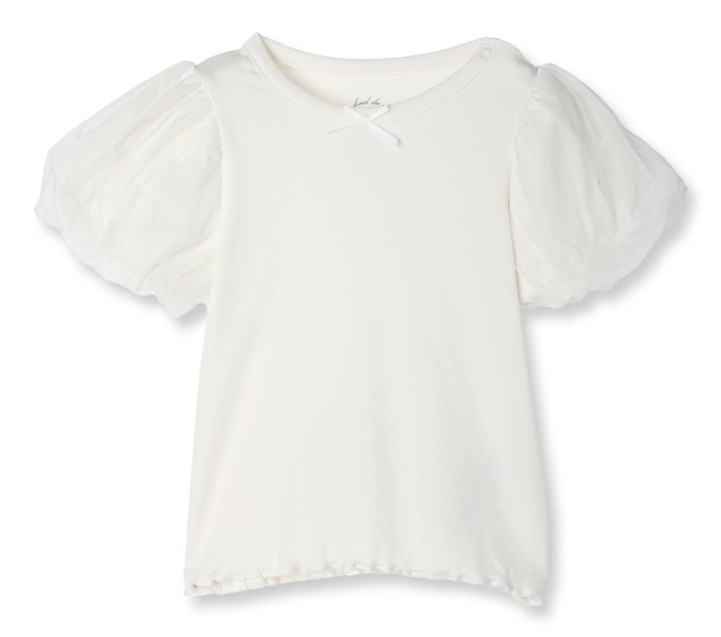 Gelato Pique BABY Star Tulle Pullover (PBCT241428 OWHT)
