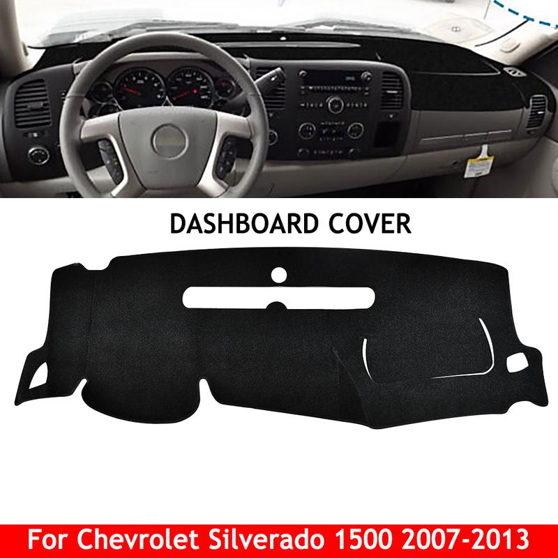 For Chevrolet Silverado/GMC Sierra 2007-2013 Car Dashboard Cover Mat Dash Board Sun Shade Anti-UV Pad Sun-proof Carpet Cushion