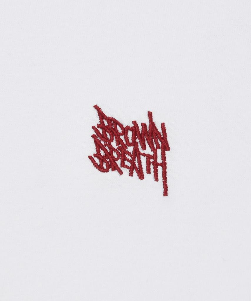 BROWNBREATH Tag Palm Circuit Tee - White