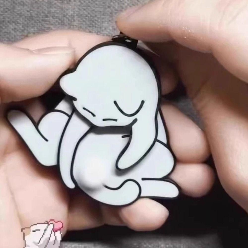Pull Play Drăguț Funny Cat Pendant 3D Desen Animat Pisică Truc Joacă Ou Jucărie Nou Ou Pisică Breloc