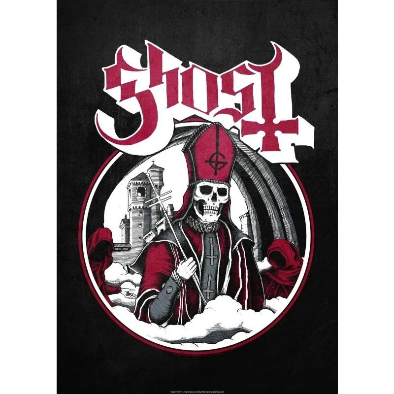 Abstraktes Ghost Band Poster Heavy Metal Band Wandkunst Leinwandmalerei Drucke HD Bilder für Wohnzimmer Kaffeehaus Bar Heimdekor