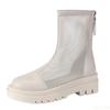 Damen Übergröße Coole Stiefel Outdoor hohle bequeme Schuhe Weibliche atmungsaktive Mesh-Stiefel Lässige Mode Damen Sandalen