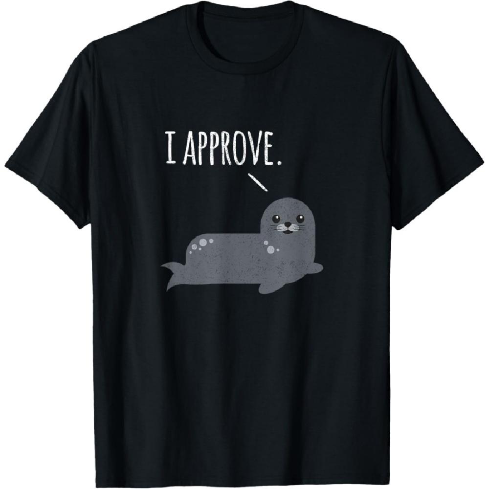 Funny Pun - Seal of Approval T-Shirt S