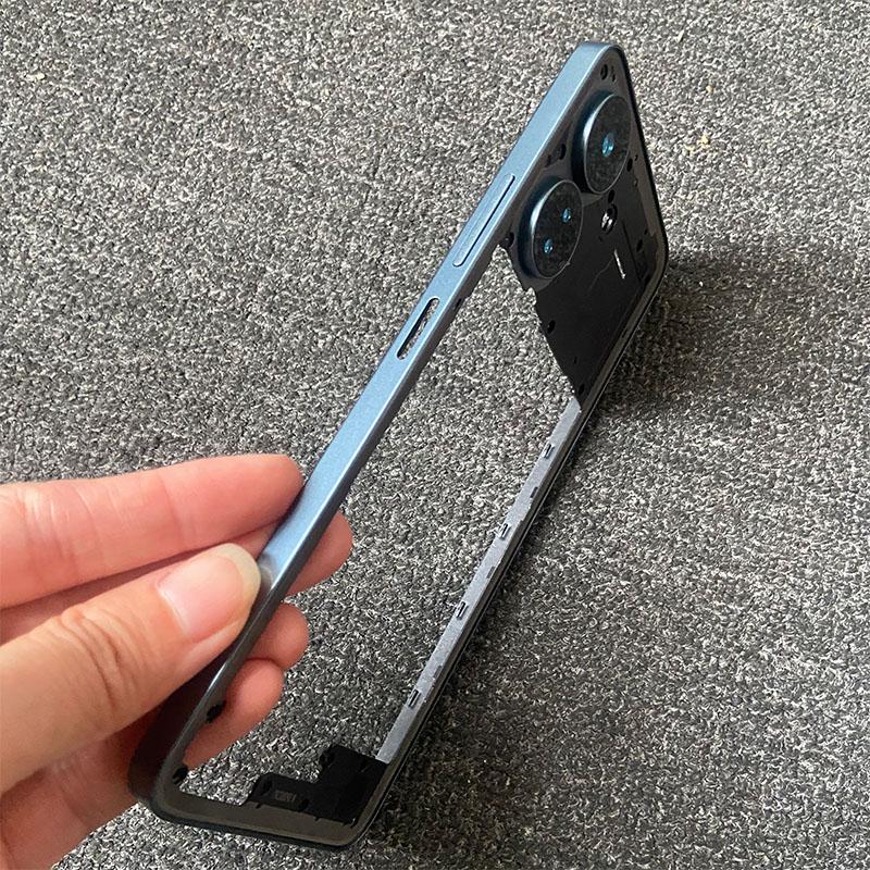 New For Xiaomi Redmi 13C Front Bezel Middle Frame Back Housing Mid Plate Replacement For Poco C65