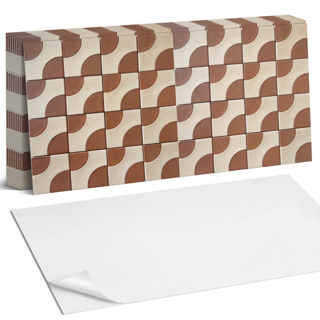 Kafelki Ścienne Winylowe Do Dekoracji Nowoczesnych Wnętrz Geometryczne Płytki W Wzory 10X40X20 Cm