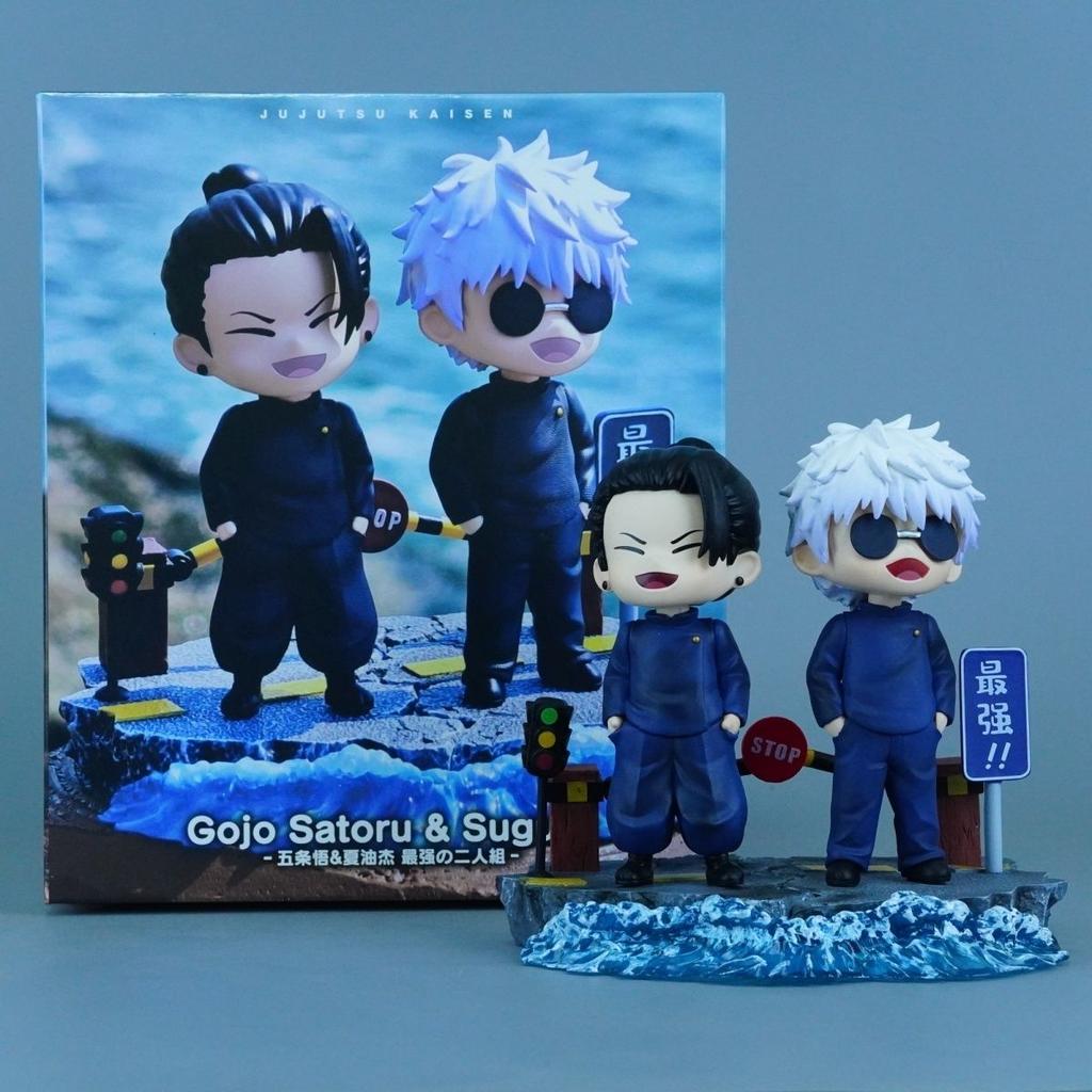Jujutsu Kaisen Satoru Gojo Scene Ninja Assassin 13cm/5.11Inch Can move Partner PVC Anime enthusiast Figures Battle Playthings Gifts