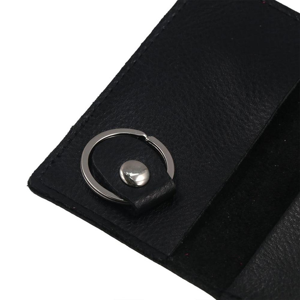 Mini Card Bag Genuine Leather Keychain Housekeeper Car Key Wallet  Men Women