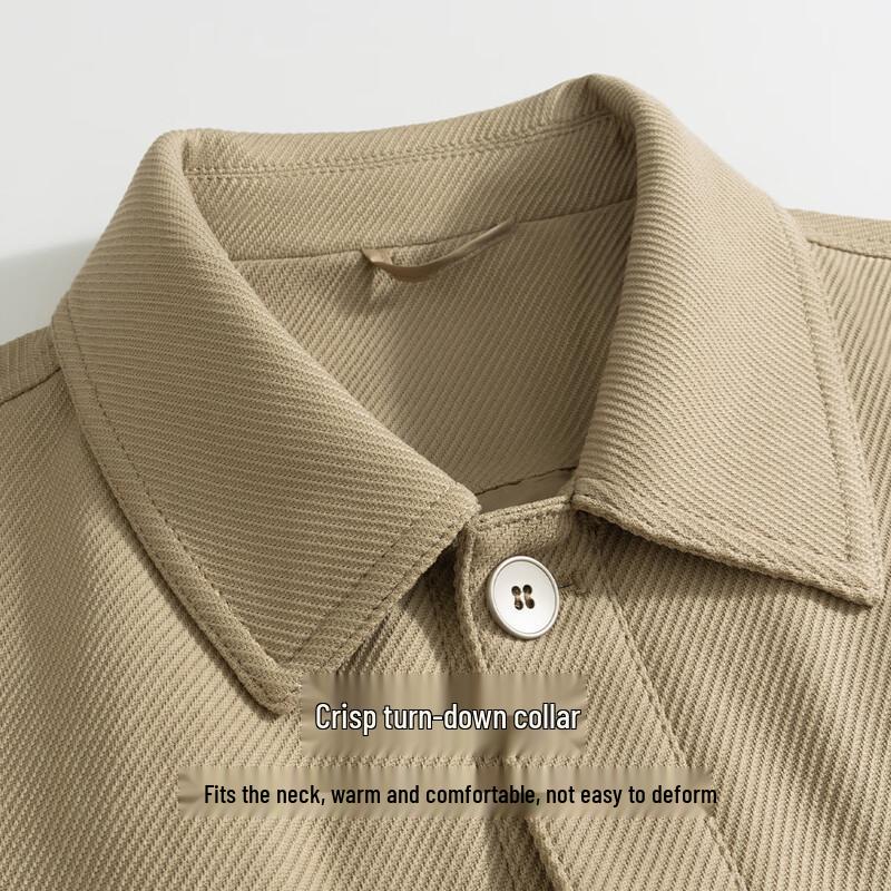 Hodo Men's Wrinkle-Resistant Windproof Twill Workwear Jacket