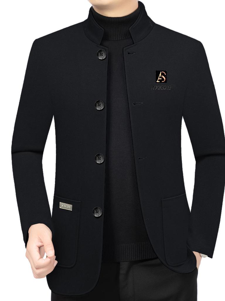 Men's Versatile Slim-Fit Stand-Collar Jacket - Spring 2025 Fashion Trend