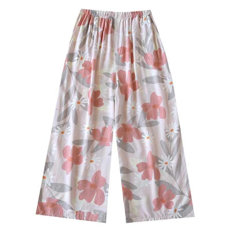 Women's Rayon Wide-Leg Pajama Pants - Cool, Beach-Ready & Versatile.