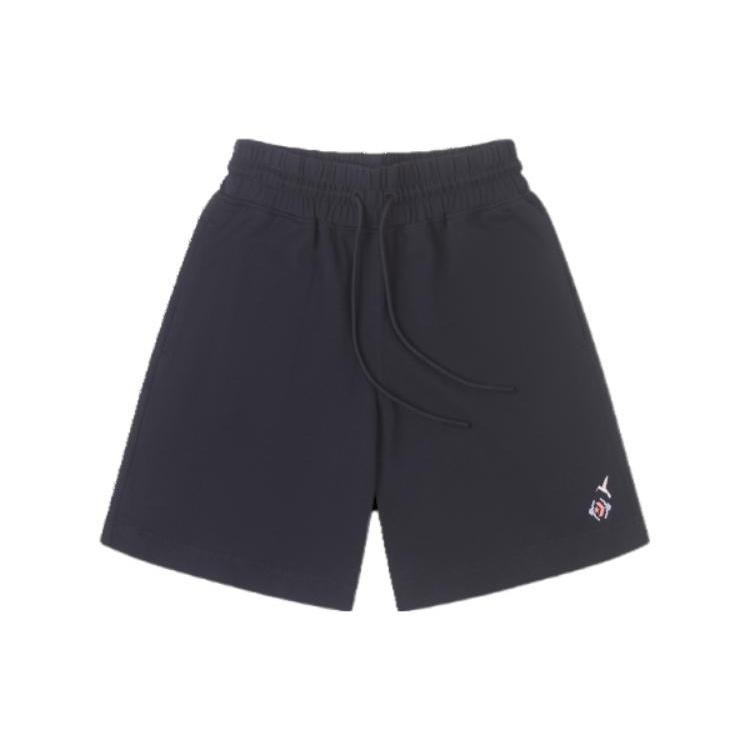 (WMNS) Converse Logo Mid Length Knit Short Asia Sizing Black Women s 10025374-A01 L