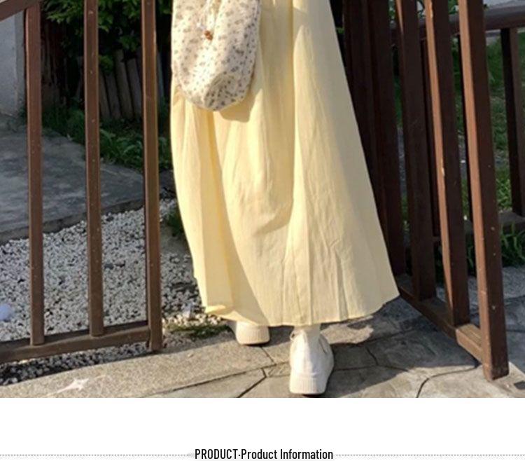 Yellow Fairy Flutter Sleeve Summer Dress for Girls - Slimming Mid-Length
