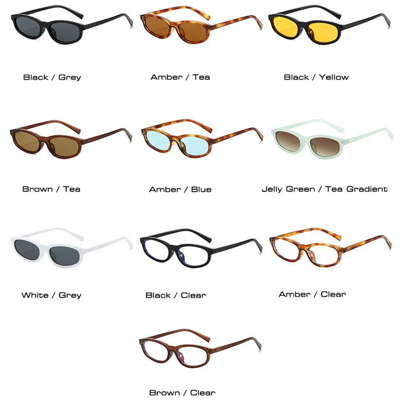 SHAUNA Fashion Small Cat Eye Women Sunglasses Retro Yellow Blue Shades UV400 Men Trending Sun Glasses