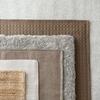 MUJI Washed Cotton Quilted Rug Brown JFAF2A4S