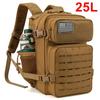 25L/45L Survival Tactical Backpack for Women/men EDC Laser Cut Molle Daypack School Bag Gym Rucksack with Dual Cup Holder