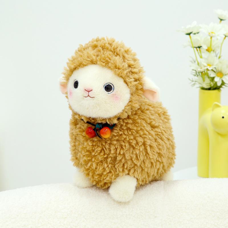 Mengmeng Sheep Roll Doll Cute Lamb Plush Toy Children Sleep with Doll Doll