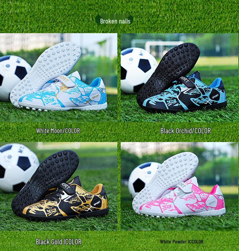 Scarpe da Calcio TF Borchiate per Uomo, Donna e Bambini - Scarpe da Calcio Pro per Erba Sintetica per Studenti delle Elementari