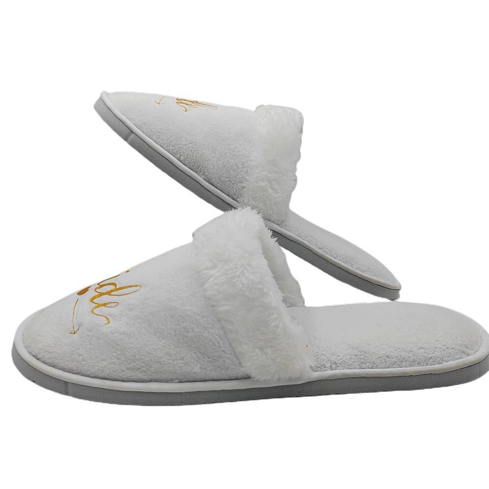 Luxury Coral Fleece Slippers for Home, Hotel, or Salon Guests - Ideal Indoor Comfort