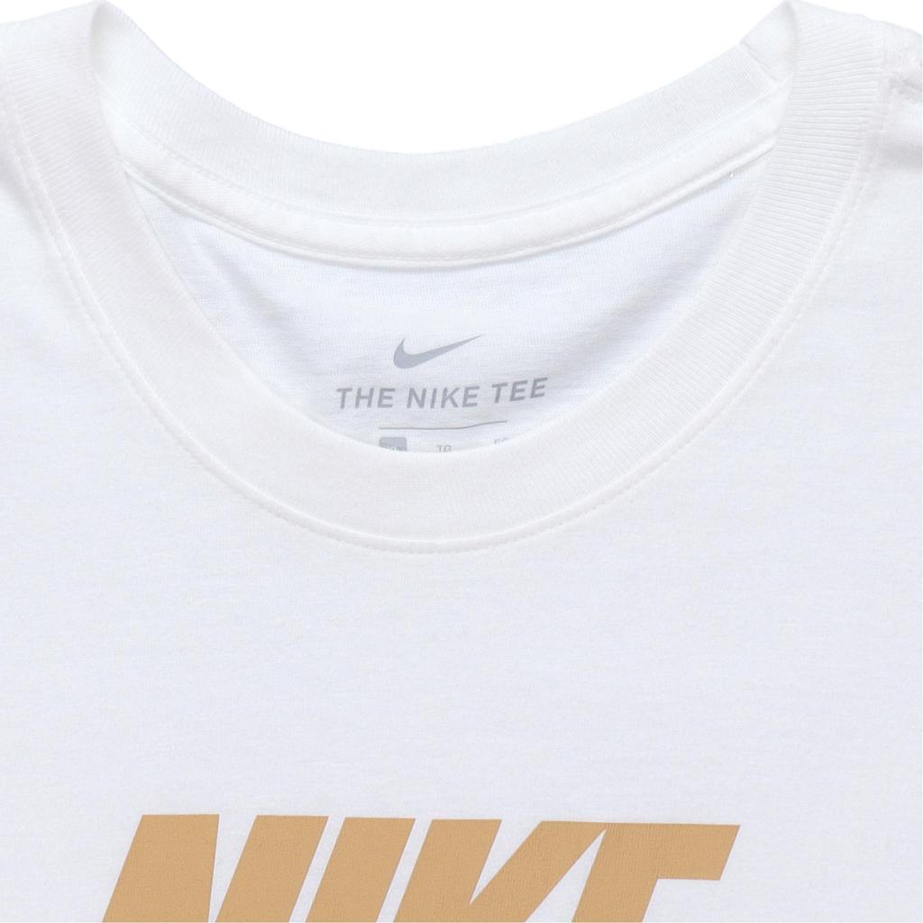 Nike Flag Emblem Print Sports Short Sleeve T-Shirt Men Tops White CT6550-100