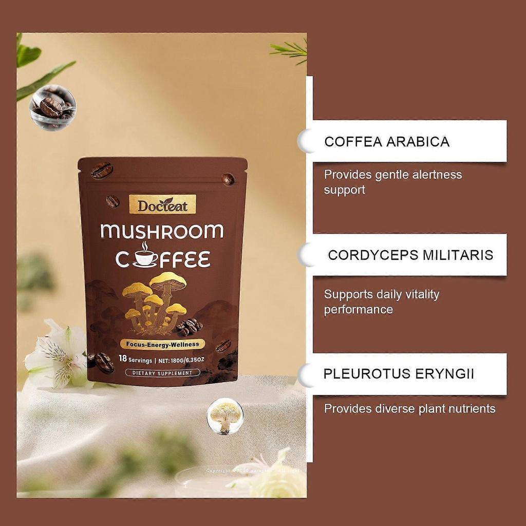 El Café en Polvo Compuesto de Champiñones Es un Polvo Dietético Suplemento de Energía Diario Dedicado al Mantenimiento de la Energía