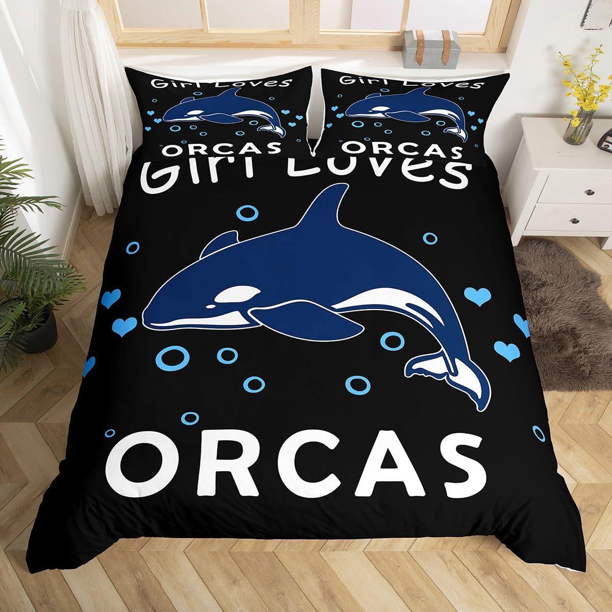 

Комплект одеяла «Мир подводных дельфинов» из трех предметов с 3D-принтом Постельное белье EU single 135*200