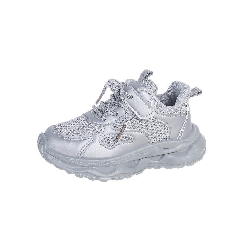 Kids Sneakers Soild Color Versatile for Students Running Shoes Soft Sole 2025 New Fashion Children Casual Shoes Mesh Breathable