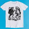 Toad Demons Dancing Frog Retro Funny Art Drawing Gamer Anime Cult Meme Music Movie Gift Tee T-Shirt K1140