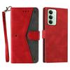 For Xiaomi Redmi 15 5G (Global) (169mm) Leather Case Splicing Stitching Wallet Phone Cover with Wrist Strap