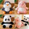 Panda Cartoon Cute Penguin Pink Pig Plush Toys Dolls Girls Kids Gifts Birthday
