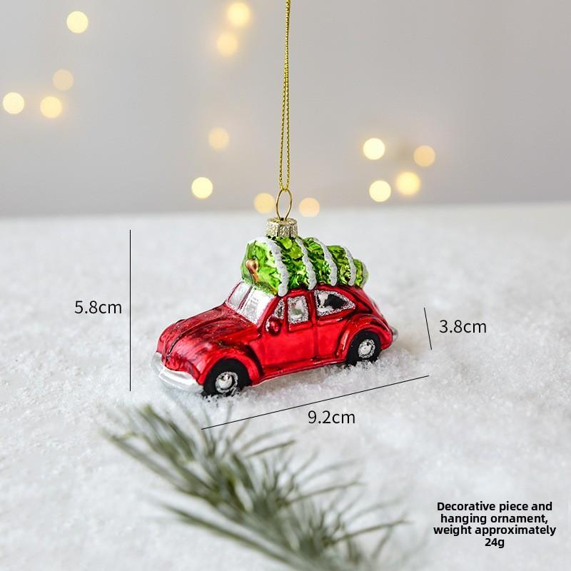 Joymerry Christmas Glass Tree Ornaments Gift Box Set With Lighttransmitting Design For Holiday Decor